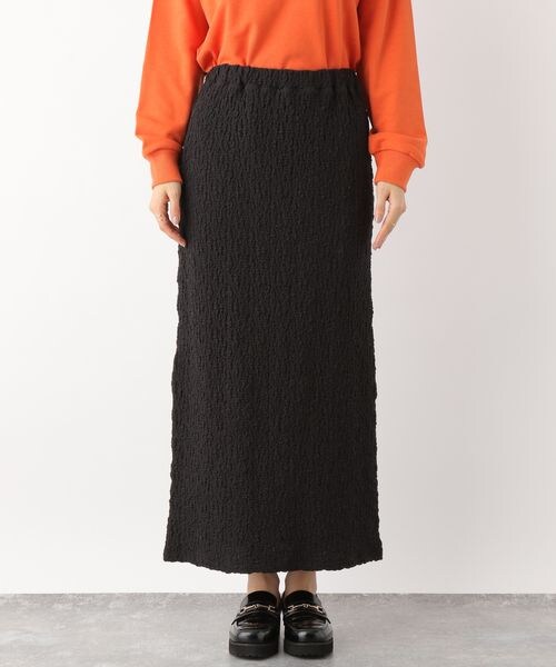 LEPSIM(レプシィム)の「フクレジャガードナロースカート(スカート・レディース・ブラック09/ラベンダー91・FREE SIZE)」の8枚目の写真