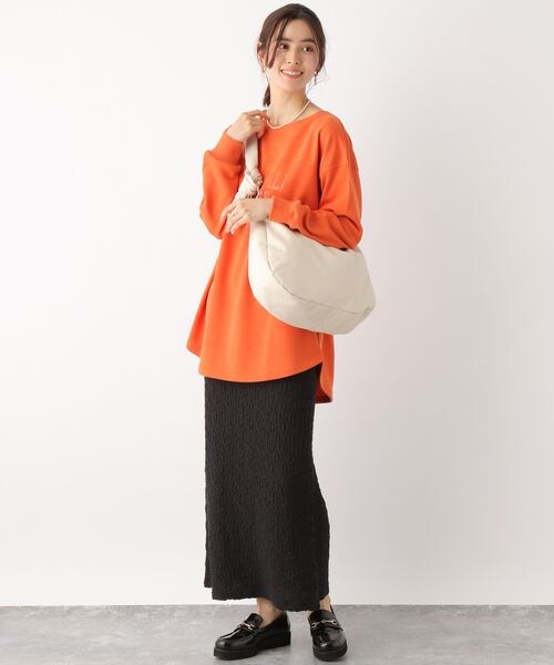 LEPSIM(レプシィム)の「フクレジャガードナロースカート(スカート・レディース・ブラック09/ラベンダー91・FREE SIZE)」の3枚目の写真