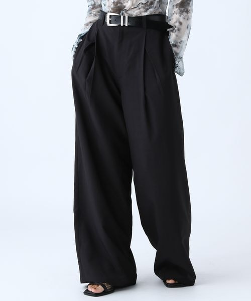 PAGEBOY（ページボーイ）の「SETUPルーズパンツ（パンツ・レディース・オフホワイト05/ブラック09/チャコール18・F）」の8枚目の写真