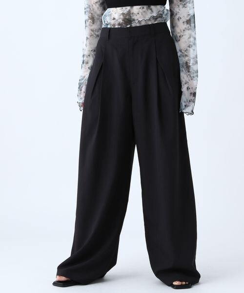 PAGEBOY（ページボーイ）の「SETUPルーズパンツ（パンツ・レディース・オフホワイト05/ブラック09/チャコール18・F）」の14枚目の写真