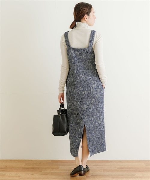 URBAN RESEARCH(アーバンリサーチ)の「GIOLICA粗花呢背心洋裝(ワンピース/ドレス・レディース・膚色/藍色・膚色/藍色)」の14枚目の写真