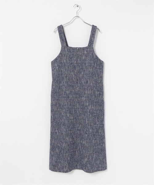 URBAN RESEARCH(アーバンリサーチ)の「GIOLICA粗花呢背心洋裝(ワンピース/ドレス・レディース・膚色/藍色・膚色/藍色)」の2枚目の写真