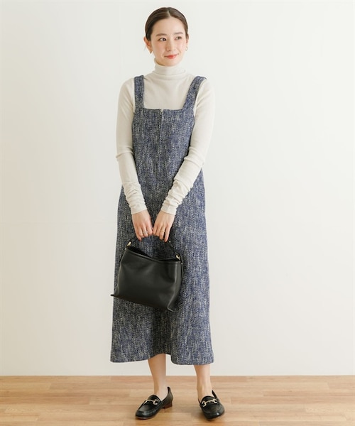 URBAN RESEARCH(アーバンリサーチ)の「GIOLICA粗花呢背心洋裝(ワンピース/ドレス・レディース・膚色/藍色・膚色/藍色)」の13枚目の写真