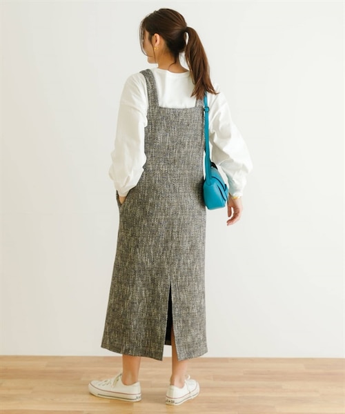 URBAN RESEARCH(アーバンリサーチ)の「GIOLICA粗花呢背心洋裝(ワンピース/ドレス・レディース・膚色/藍色・膚色/藍色)」の7枚目の写真