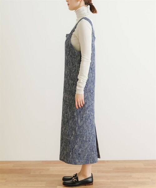 URBAN RESEARCH(アーバンリサーチ)の「GIOLICA粗花呢背心洋裝(ワンピース/ドレス・レディース・膚色/藍色・膚色/藍色)」の16枚目の写真