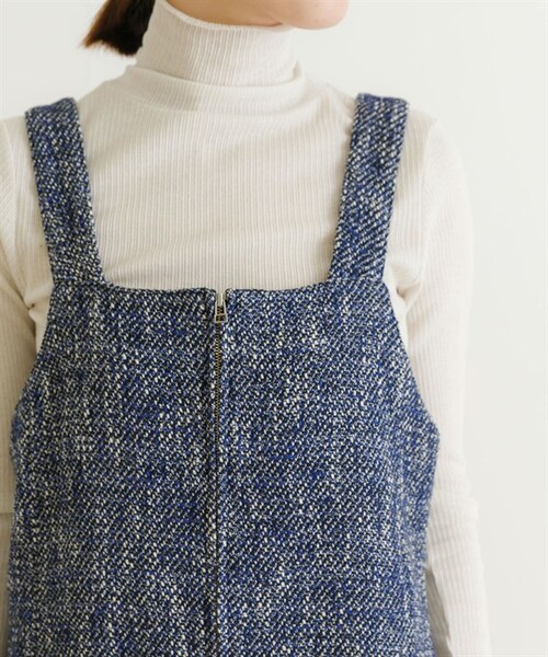 URBAN RESEARCH(アーバンリサーチ)の「GIOLICA粗花呢背心洋裝(ワンピース/ドレス・レディース・膚色/藍色・膚色/藍色)」の8枚目の写真