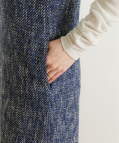 URBAN RESEARCH(アーバンリサーチ)の「GIOLICA粗花呢背心洋裝(ワンピース/ドレス・レディース・膚色/藍色・膚色/藍色)」の9枚目の写真