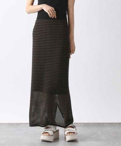 JEANASIS（ジーナシス）の「ハイショクアミニットナロースカート（スカート・レディース・ブラック系その他(09)/オレンジ系その他(42)/ブルー系その他(82)・FREE）」の14枚目の写真