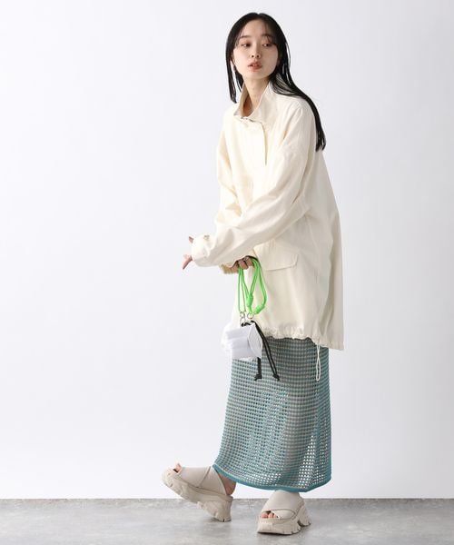 JEANASIS（ジーナシス）の「ハイショクアミニットナロースカート（スカート・レディース・ブラック系その他(09)/オレンジ系その他(42)/ブルー系その他(82)・FREE）」の20枚目の写真