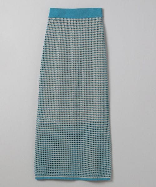 JEANASIS（ジーナシス）の「ハイショクアミニットナロースカート（スカート・レディース・ブラック系その他(09)/オレンジ系その他(42)/ブルー系その他(82)・FREE）」の2枚目の写真