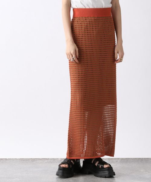 JEANASIS（ジーナシス）の「ハイショクアミニットナロースカート（スカート・レディース・ブラック系その他(09)/オレンジ系その他(42)/ブルー系その他(82)・FREE）」の17枚目の写真