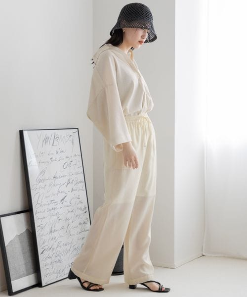 LOWRYS FARM（ローリーズファーム）の「ヴィンテージライクシャツ（トップス・アイボリー08/ブラック09/ピンク22/ブルー85・F）」の7枚目の写真