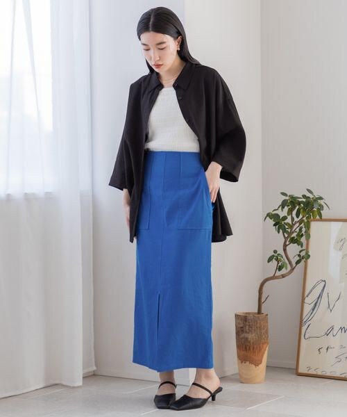 LOWRYS FARM（ローリーズファーム）の「ヴィンテージライクシャツ（トップス・アイボリー08/ブラック09/ピンク22/ブルー85・F）」の11枚目の写真