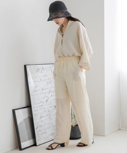 LOWRYS FARM（ローリーズファーム）の「ヴィンテージライクシャツ（トップス・アイボリー08/ブラック09/ピンク22/ブルー85・F）」の5枚目の写真