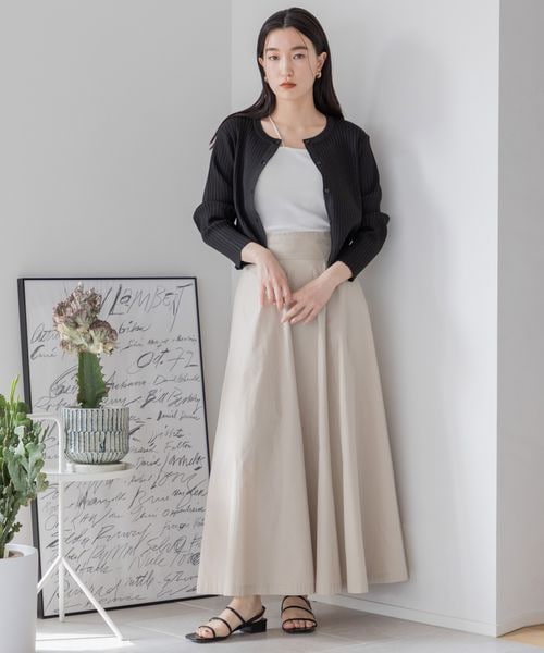 LOWRYS FARM（ローリーズファーム）の「スタイルUPカップアシメＳＴ（トップス・レディース・アイボリー08/ブラック09/ボーダー10・FREE）」の8枚目の写真