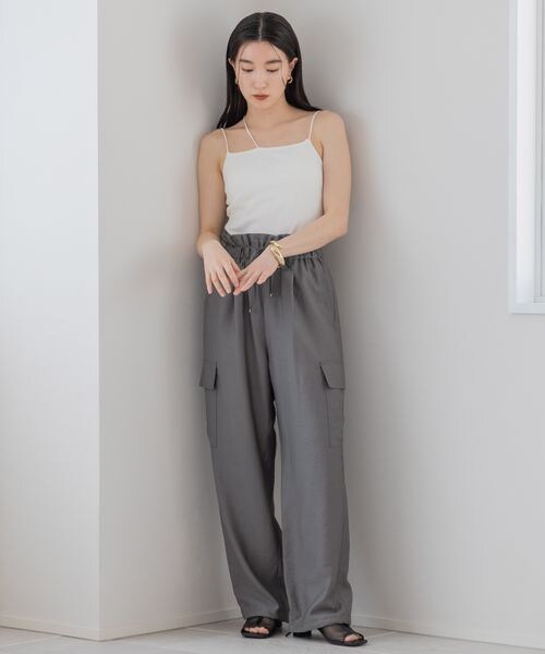 LOWRYS FARM（ローリーズファーム）の「スタイルUPカップアシメＳＴ（トップス・レディース・アイボリー08/ブラック09/ボーダー10・FREE）」の5枚目の写真