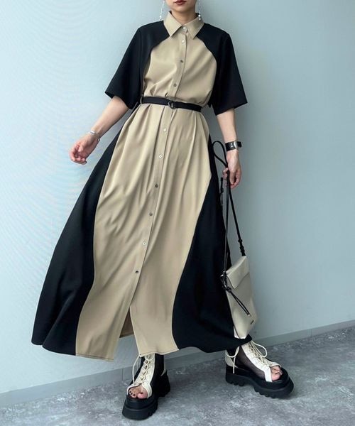HARE（ハレ）の「サイドバイカラーワンピース（）」 - WEAR