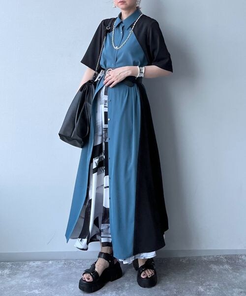 HARE（ハレ）の「サイドバイカラーワンピース（）」 - WEAR