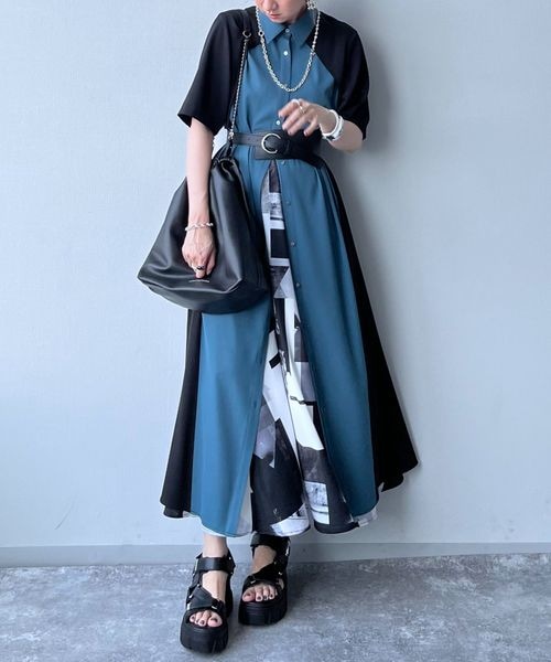 HARE（ハレ）の「サイドバイカラーワンピース（）」 - WEAR