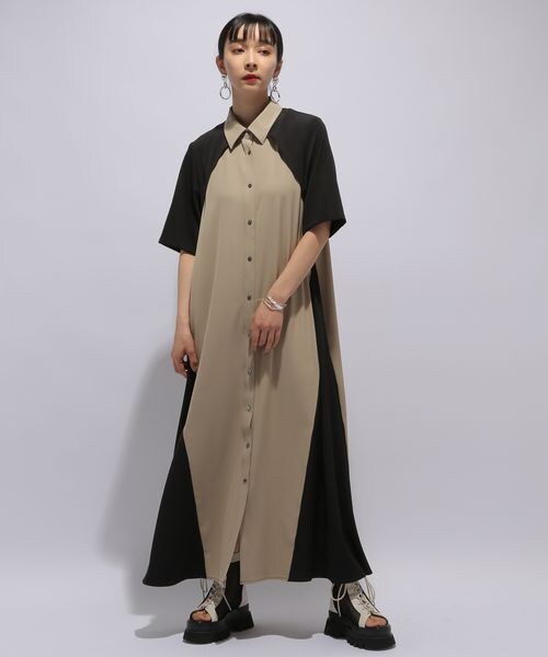 HARE（ハレ）の「サイドバイカラーワンピース（）」 - WEAR