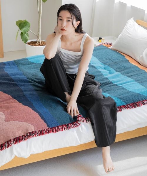 LOWRYS FARM（ローリーズファーム）の「ドロストナイロンワイドパンツ（パンツ・レディース・アイボリー08/ブラック09/パープル95・FREE）」の11枚目の写真