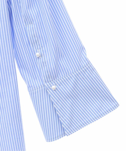 31 Sons de mode（トランテアン　ソン　ドゥ　モード）の「【予約】オープンスリーブブラウス（トップス・レディース・01オフホワイト/72サックス・36）」の16枚目の写真