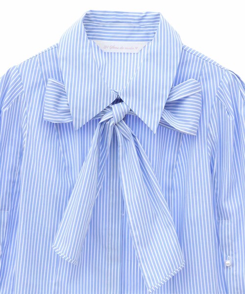 31 Sons de mode（トランテアン　ソン　ドゥ　モード）の「【予約】オープンスリーブブラウス（トップス・レディース・01オフホワイト/72サックス・36）」の15枚目の写真