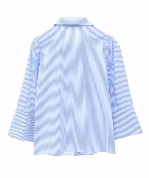 31 Sons de mode（トランテアン　ソン　ドゥ　モード）の「【予約】オープンスリーブブラウス（トップス・レディース・01オフホワイト/72サックス・36）」の22枚目の写真