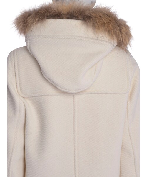 MERCURYDUO（マーキュリーデュオ）の「【DUO】 ダッフルロングファー付きコート（ジャケット/アウター・レディース・オフホワイト/グレー/ネイビー/ベージュ・S/M）」の13枚目の写真