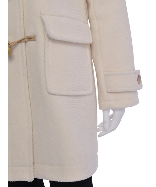 MERCURYDUO（マーキュリーデュオ）の「【DUO】 ダッフルロングファー付きコート（ジャケット/アウター・レディース・オフホワイト/グレー/ネイビー/ベージュ・S/M）」の16枚目の写真