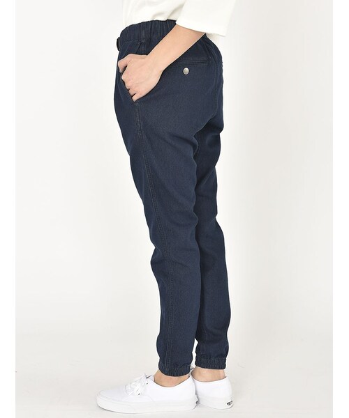 BEAVER(ビーバー)の「別注Knit Denim Jog Pants Women's(パンツ・レディース・USED/W/USED・XS)」の9枚目の写真