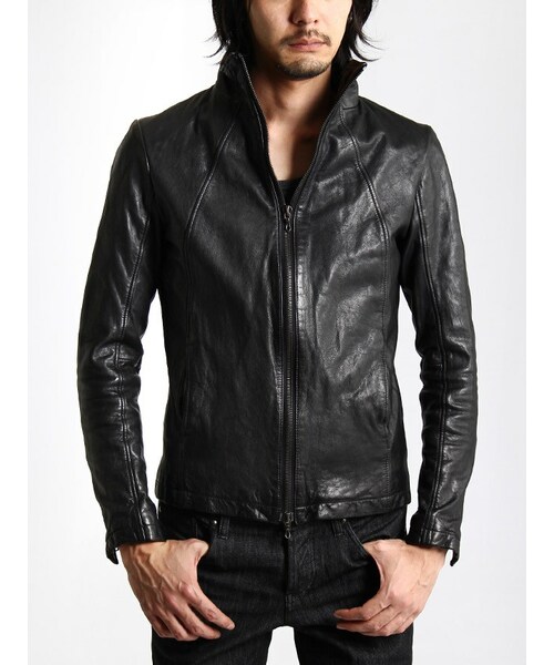 SHELLAC（シェラック）の「High Neck Leather Jacket（）」 - WEAR