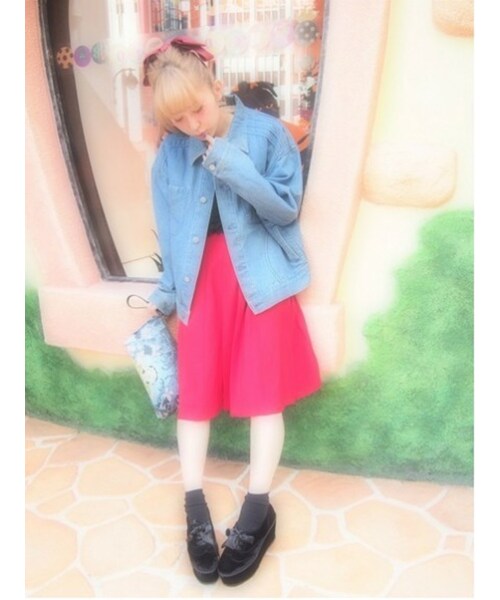 merry jenny（メリージェニー）の「【merry jenny】ベロア厚底フラットシューズ（シューズ・レディース・ブラック/ワイン/パープル・M/L）」の10枚目の写真