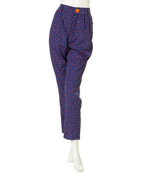 merry jenny（メリージェニー）の「ランダムスクエアテーパードパンツ（パンツ・レディース・アイボリー/ブラック/ネイビー・F）」の3枚目の写真