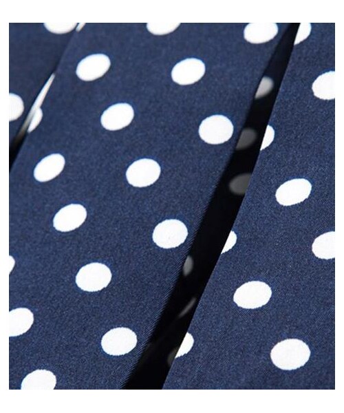 wisdom（ウィズダム）の「圓點圖紋領帶（その他・メンズ・藍・UN）」の2枚目の写真