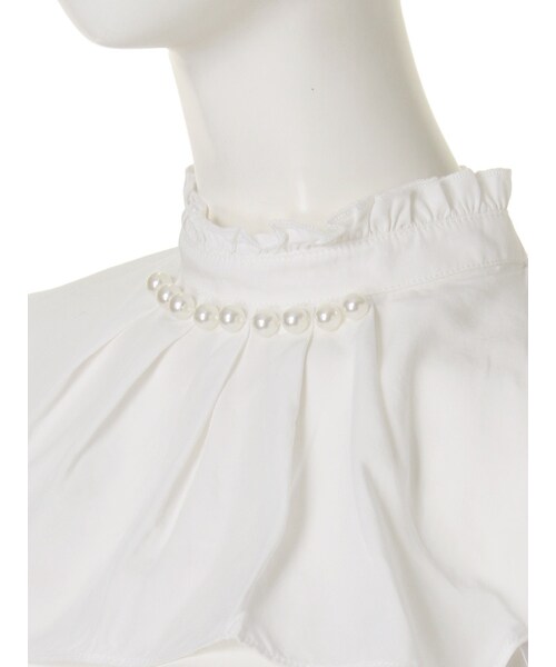 merry jenny（メリージェニー）の「【goods】パール付け襟（アクセサリー・レディース・オフホワイト・F）」の4枚目の写真