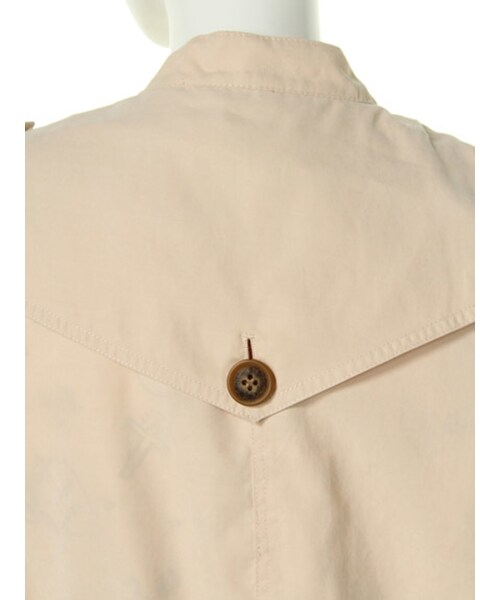 merry jenny（メリージェニー）の「【merry jenny】ピーチ起毛ノースリトレンチコート（ジャケット/アウター・レディース・オフホワイト/ブラック/ピンク）」の11枚目の写真