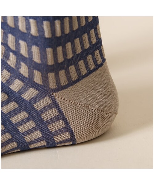 靴下屋（クツシタヤ）の「◆カタログ掲載◆テンセンボーダーショートソックス（レッグウェア・レディース・オフホワイト/ダルベージュ/ダルシャーベット/カナリヤ/エメラルドグリーン/ブルー・22.0～24.0cm）」の12枚目の写真
