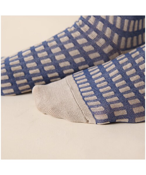 靴下屋（クツシタヤ）の「◆カタログ掲載◆テンセンボーダーショートソックス（レッグウェア・レディース・オフホワイト/ダルベージュ/ダルシャーベット/カナリヤ/エメラルドグリーン/ブルー・22.0～24.0cm）」の13枚目の写真