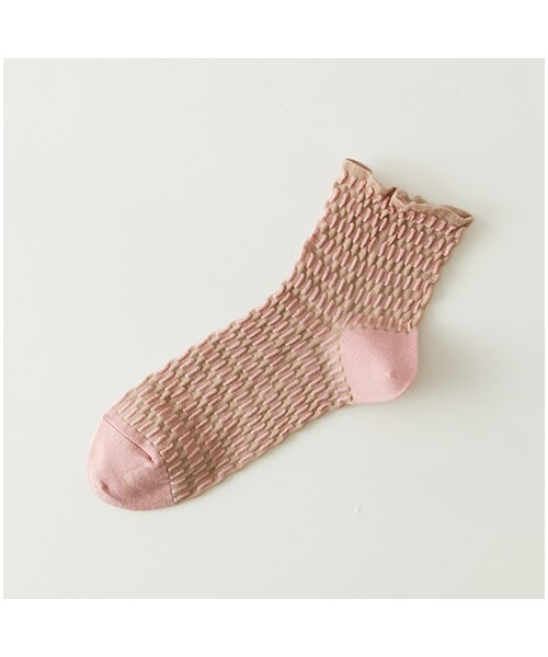 靴下屋（クツシタヤ）の「◆カタログ掲載◆テンセンボーダーショートソックス（レッグウェア・レディース・オフホワイト/ダルベージュ/ダルシャーベット/カナリヤ/エメラルドグリーン/ブルー・22.0～24.0cm）」の3枚目の写真