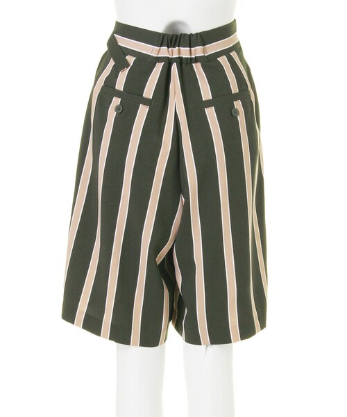 MURUA（ムルーア）の「【MODE】ストライプラップキュロットPT（パンツ・レディース・ホワイト/カーキ・1/2）」の7枚目の写真