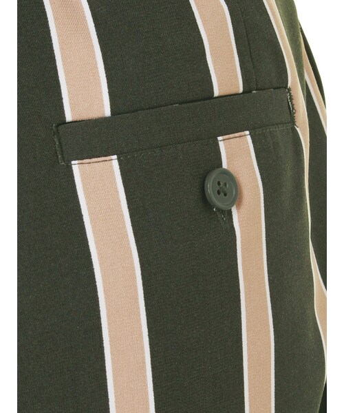 MURUA（ムルーア）の「【MODE】ストライプラップキュロットPT（パンツ・レディース・ホワイト/カーキ・1/2）」の10枚目の写真