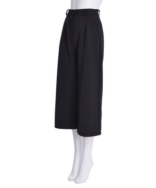 MURUA（ムルーア）の「【BASIC】ワイドフレアガウチョPT（パンツ・レディース・オフホワイト/ブラック/ネイビー・1/2）」の10枚目の写真