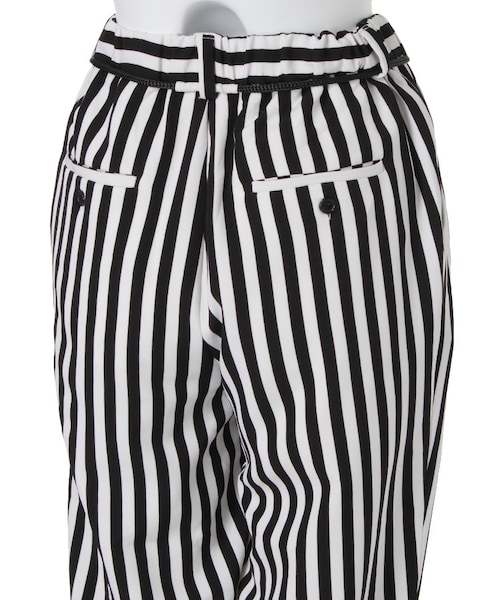 MURUA（ムルーア）の「【CASUAL】ウエストリボンRelax PT（パンツ・レディース・ブラック/ミックス・F）」の8枚目の写真