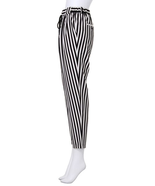 MURUA（ムルーア）の「【CASUAL】ウエストリボンRelax PT（パンツ・レディース・ブラック/ミックス・F）」の4枚目の写真