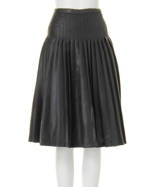 MURUA(ムルーア)の「【MODE】シャイニープリーツSK(スカート・レディース・ブラック/シルバー/ゴールド・1/2)」の1枚目の写真