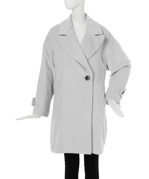 MURUA（ムルーア）の「【CASUAL】ルーズカルゼミドルCT（ジャケット/アウター・レディース・グレー/ブラック/レッド/グリーン・1/2）」の2枚目の写真