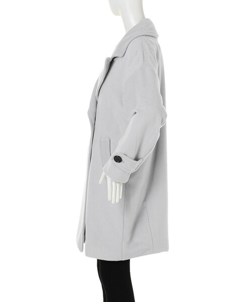 MURUA（ムルーア）の「【CASUAL】ルーズカルゼミドルCT（ジャケット/アウター・レディース・グレー/ブラック/レッド/グリーン・1/2）」の6枚目の写真