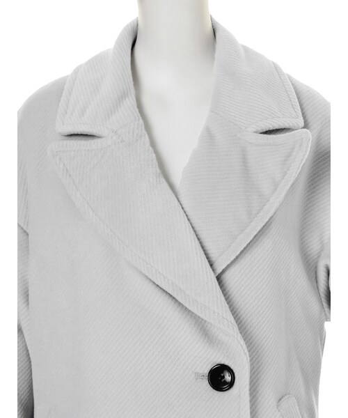 MURUA（ムルーア）の「【CASUAL】ルーズカルゼミドルCT（ジャケット/アウター・レディース・グレー/ブラック/レッド/グリーン・1/2）」の8枚目の写真