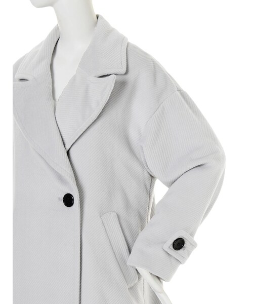 MURUA（ムルーア）の「【CASUAL】ルーズカルゼミドルCT（ジャケット/アウター・レディース・グレー/ブラック/レッド/グリーン・1/2）」の9枚目の写真